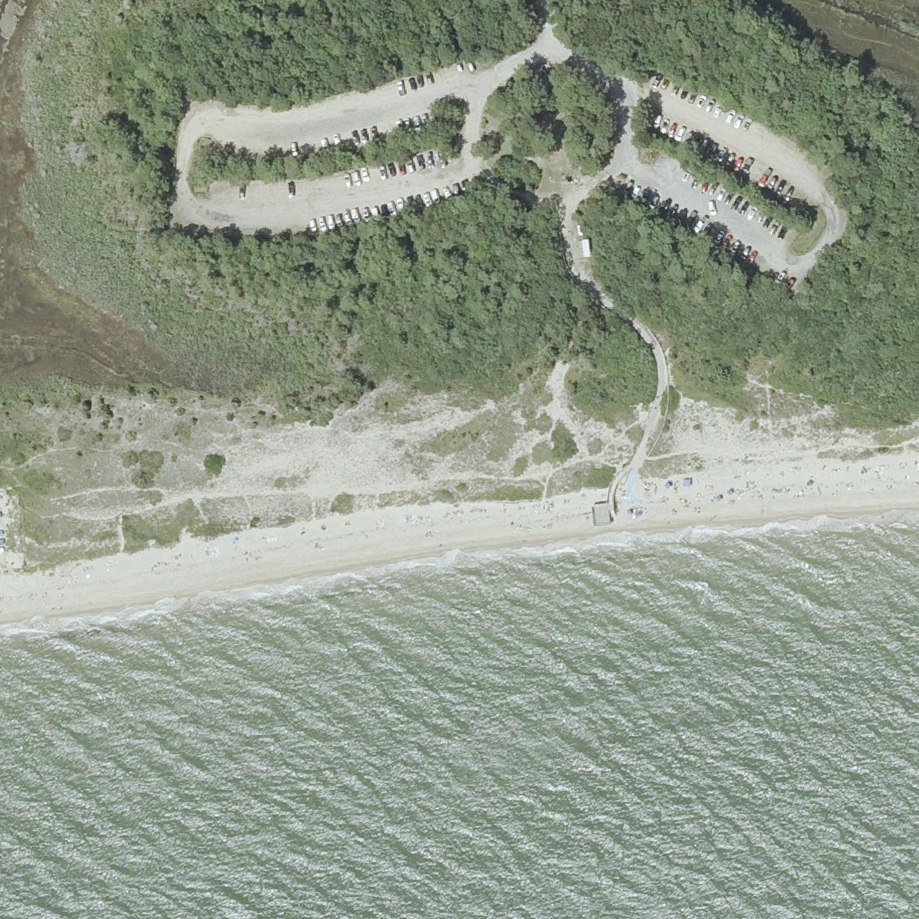 Aerial map of South Cape Beach State Park