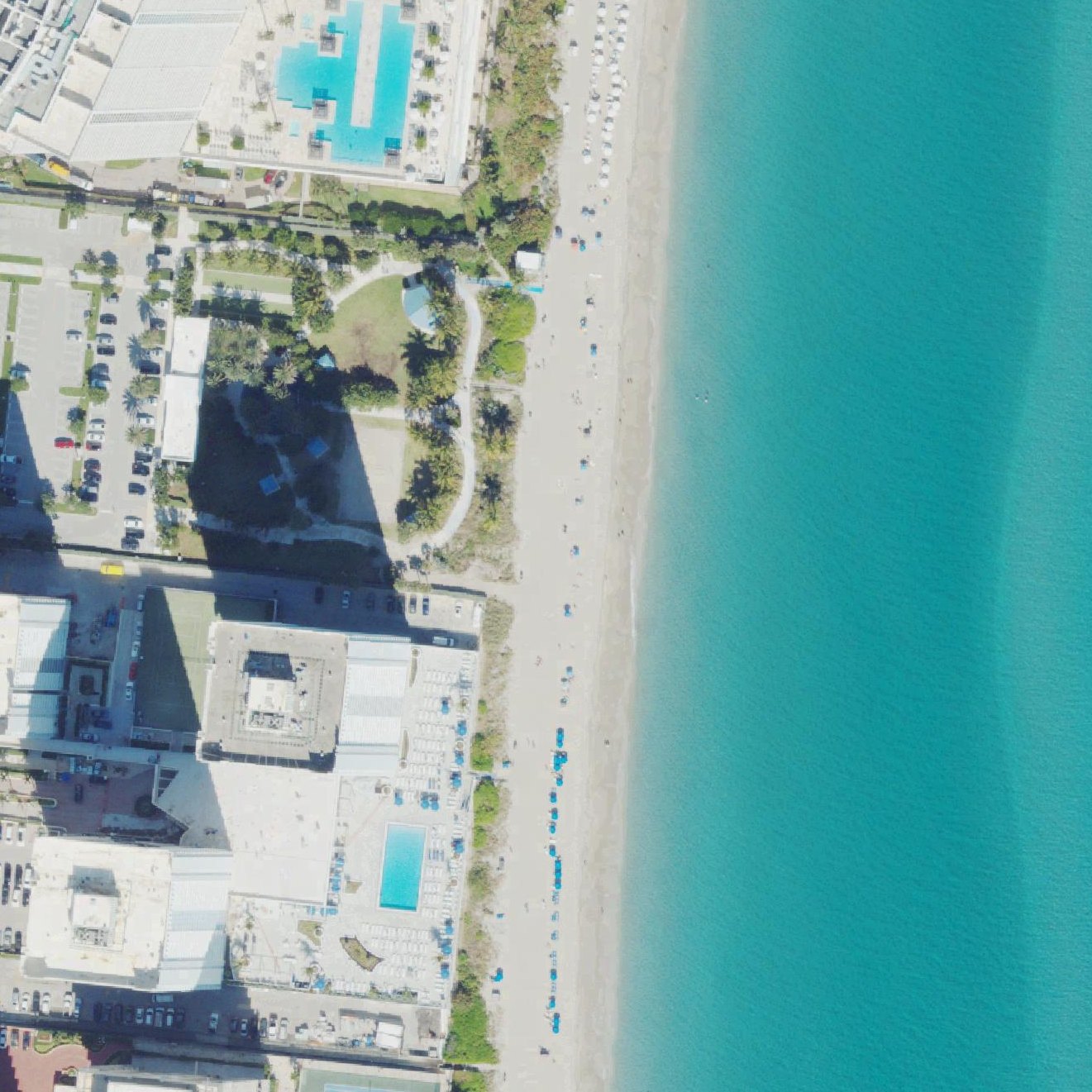 Aerial map of South City Beach Park