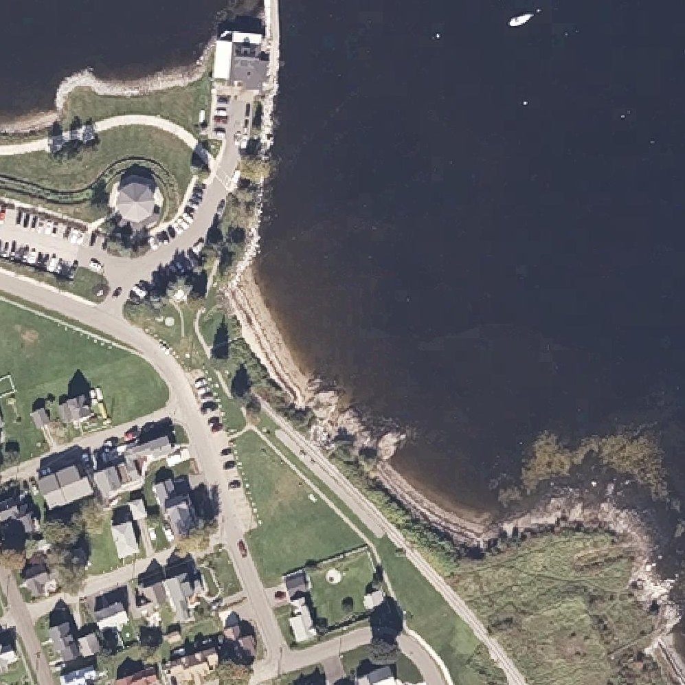 Aerial map of South End - (Sandy) Beach