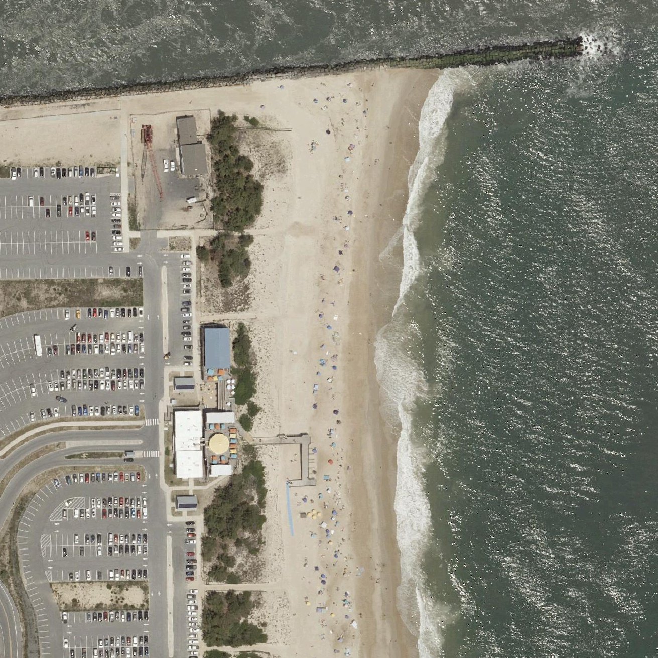 Aerial map of South Indian River Inlet Beach