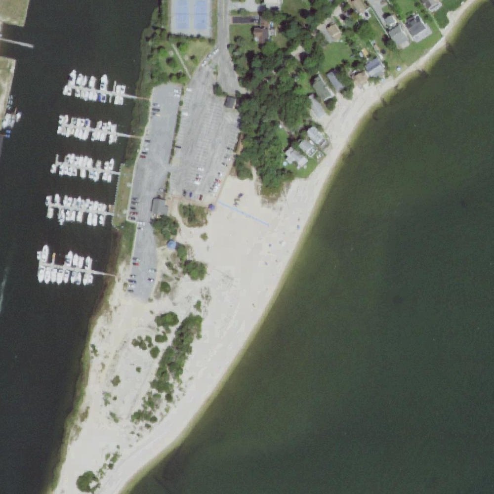 Aerial map of South Jamesport Beach