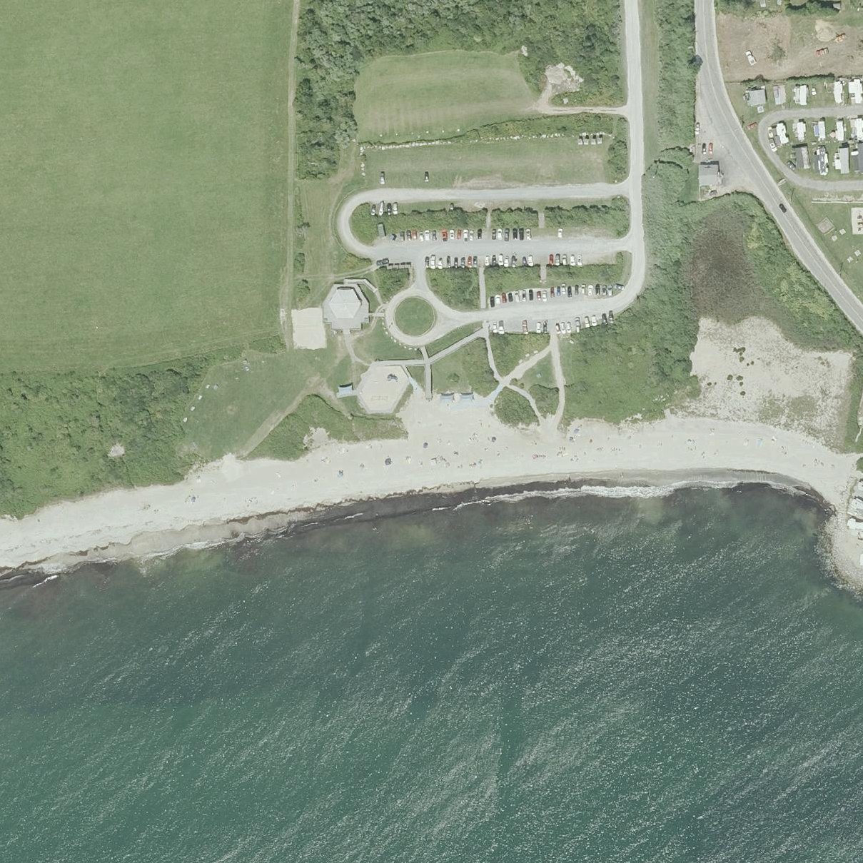 Aerial map of South Kingstown Town Beach