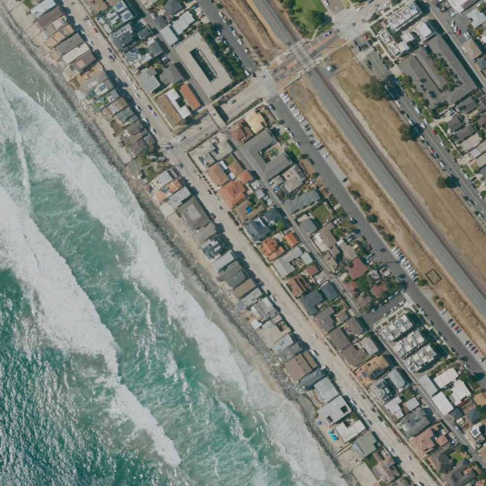 Aerial map of South Oceanside Beach