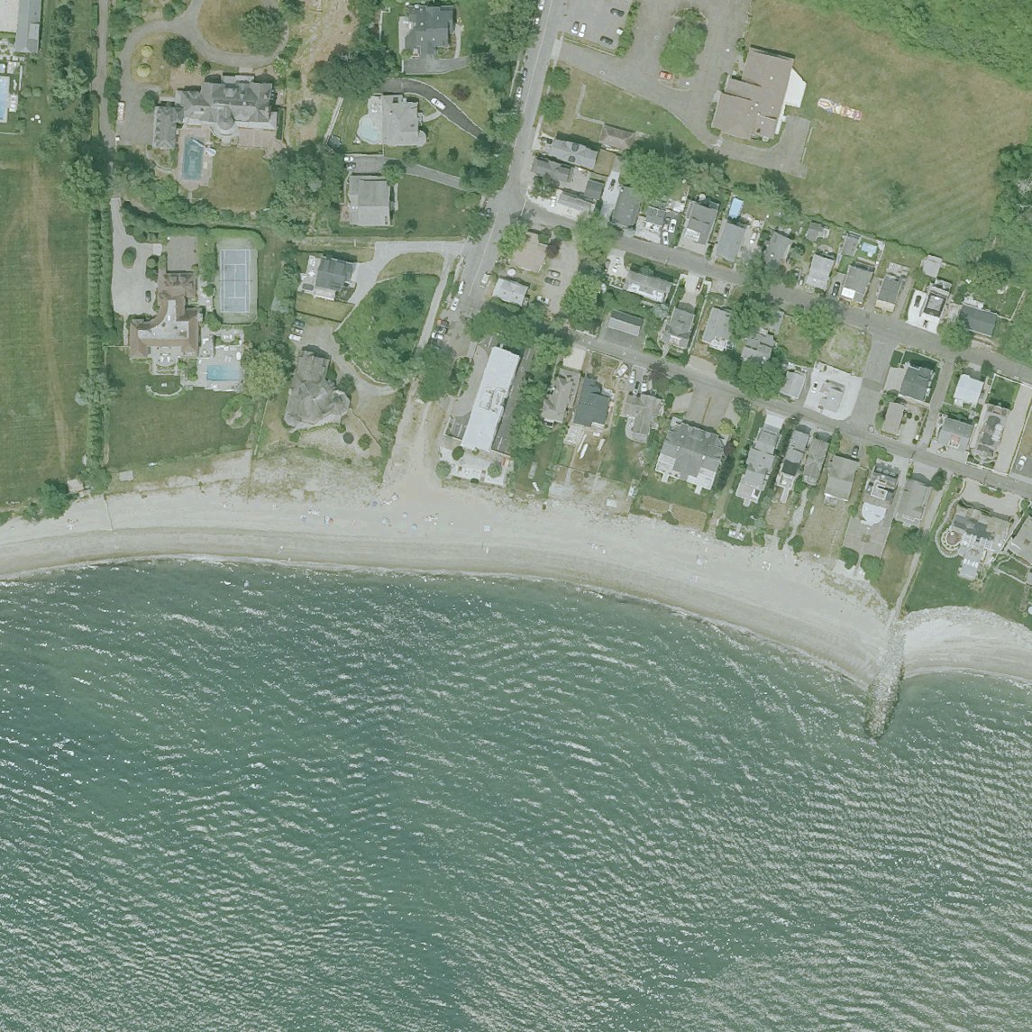 Aerial map of South Pine Creek Beach