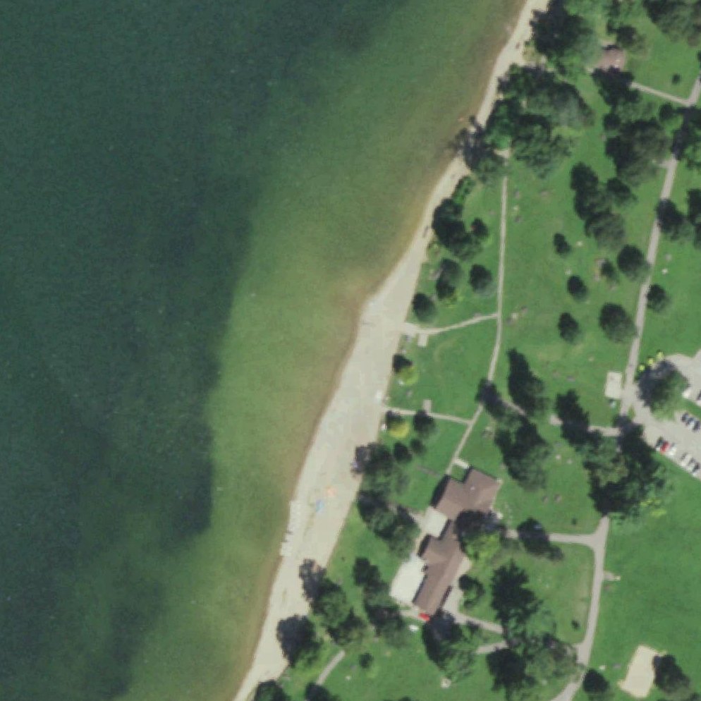 Aerial map of South Shore Beach
