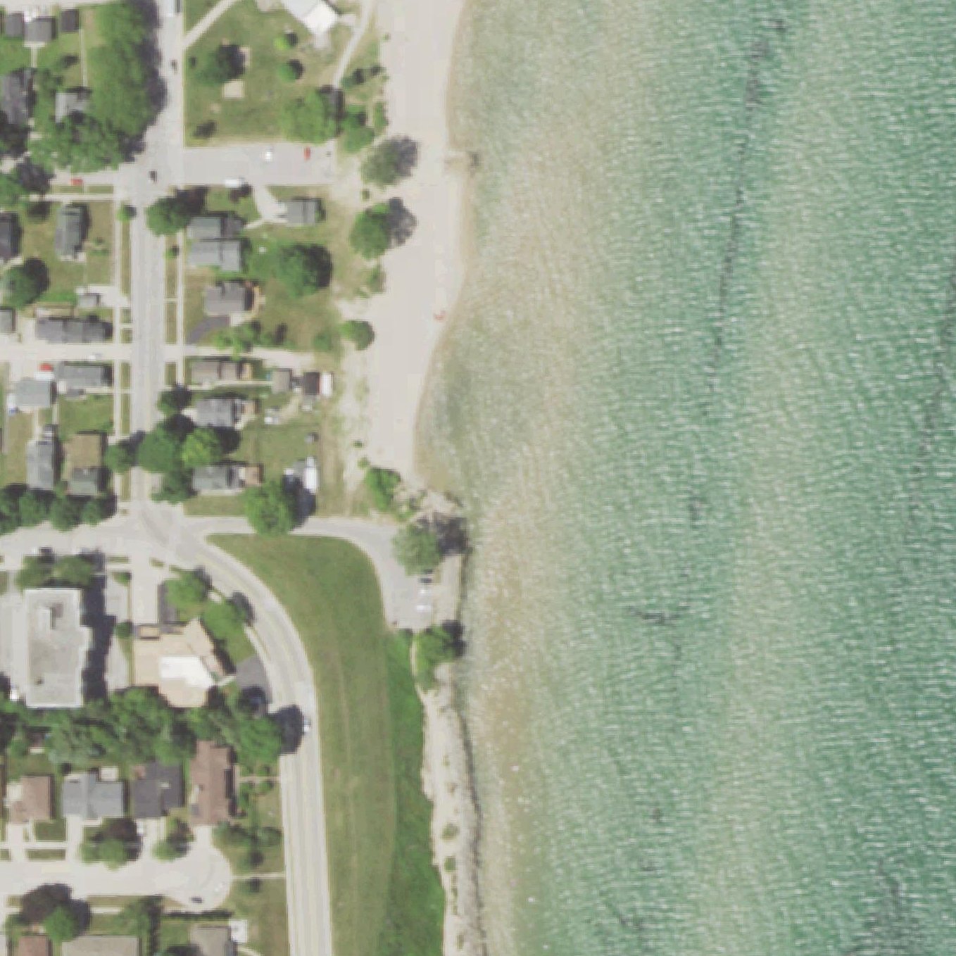 Aerial map of South Shore Beach