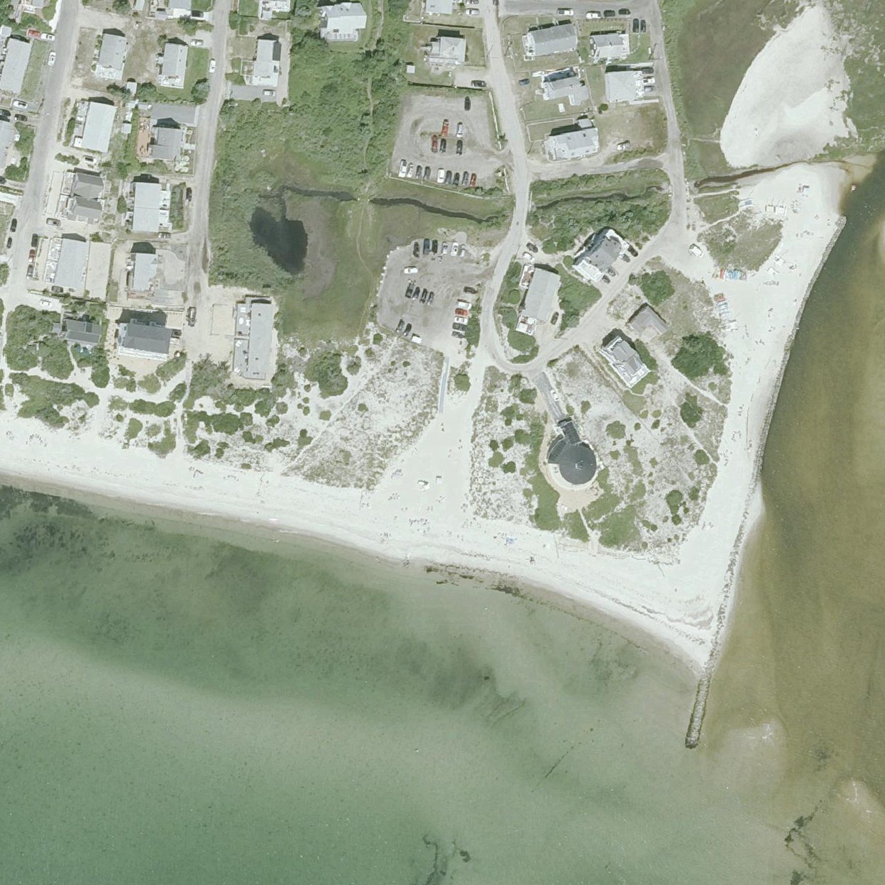 Aerial map of South Village Beach