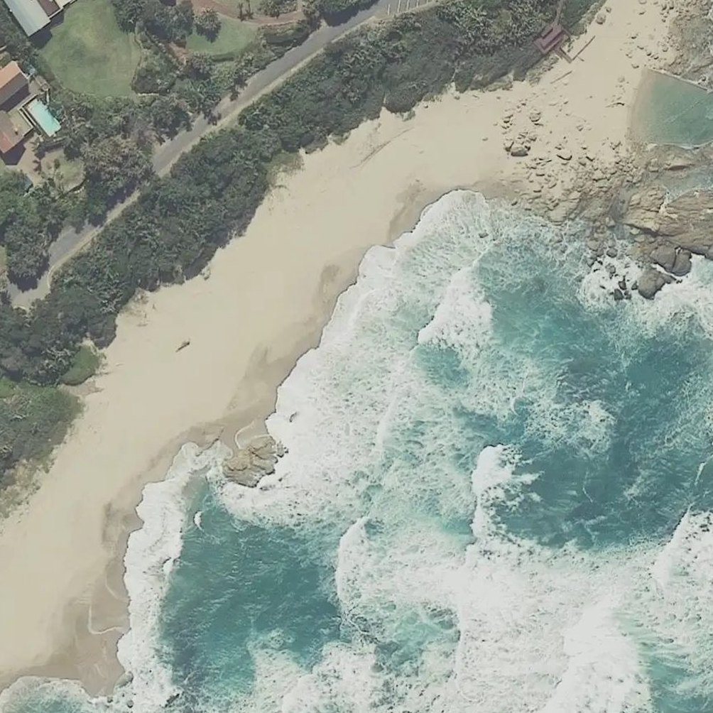 Aerial map of Southbroom Beach Stop