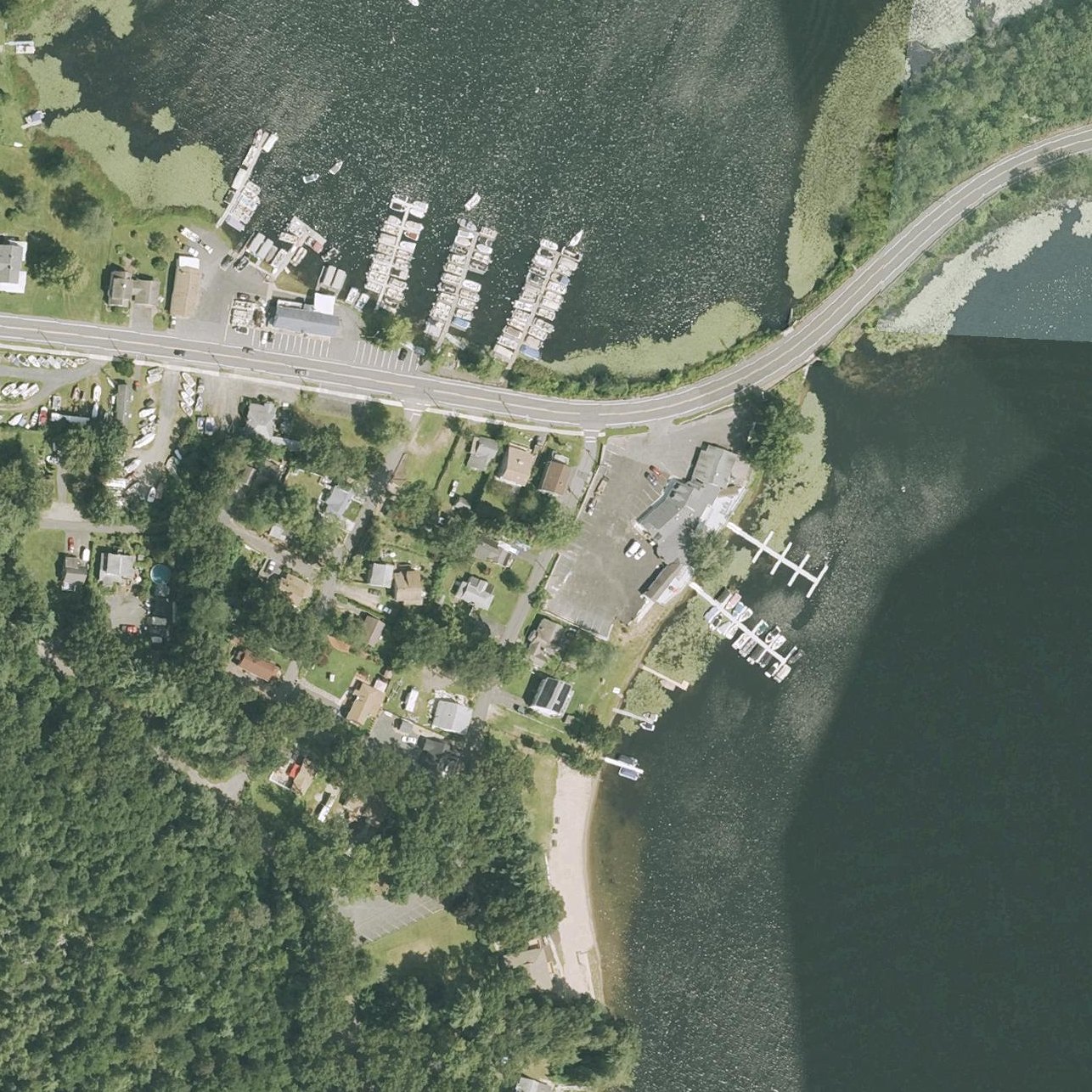 Aerial map of Southwick Parks & Recreation Town Beach