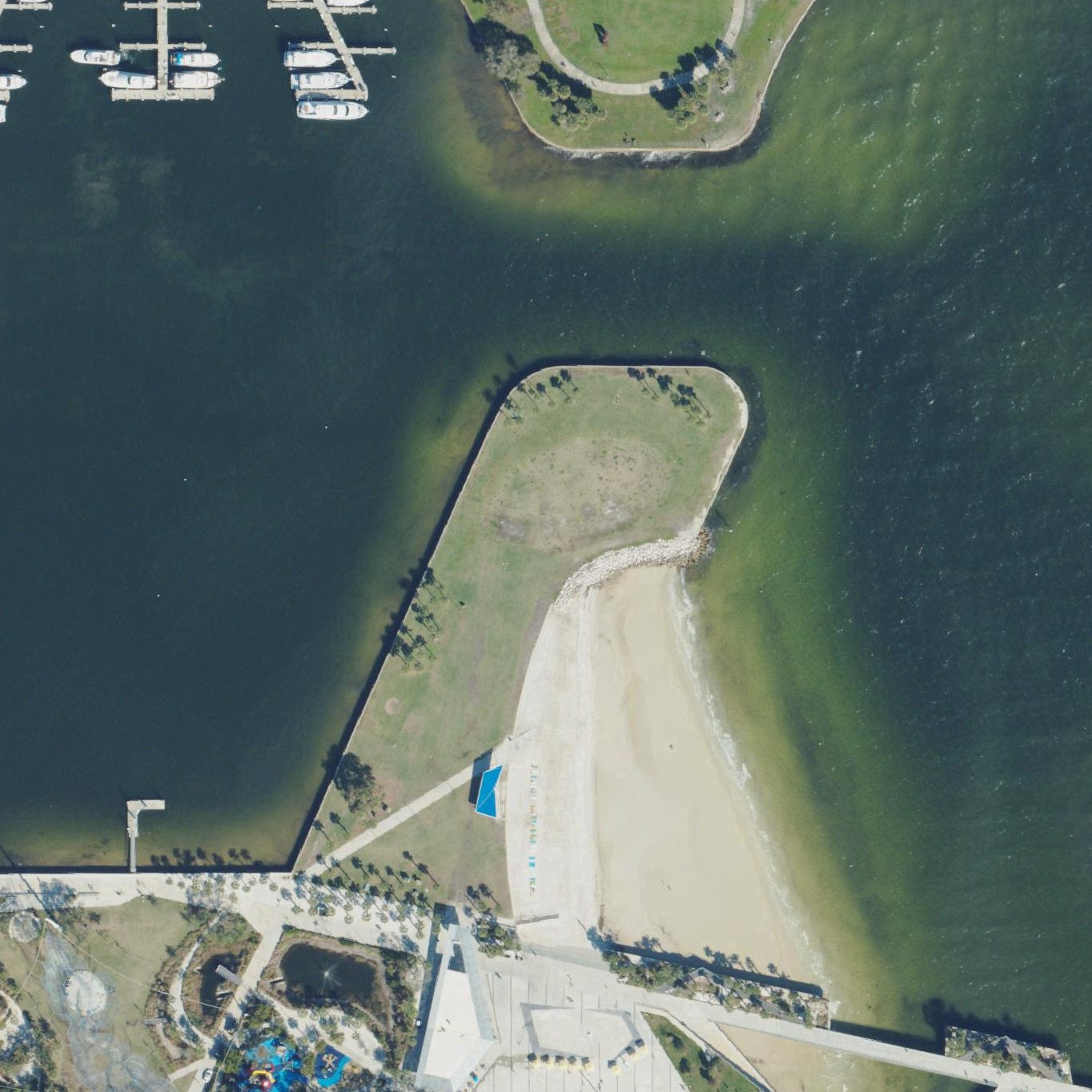 Aerial map of Spa Beach