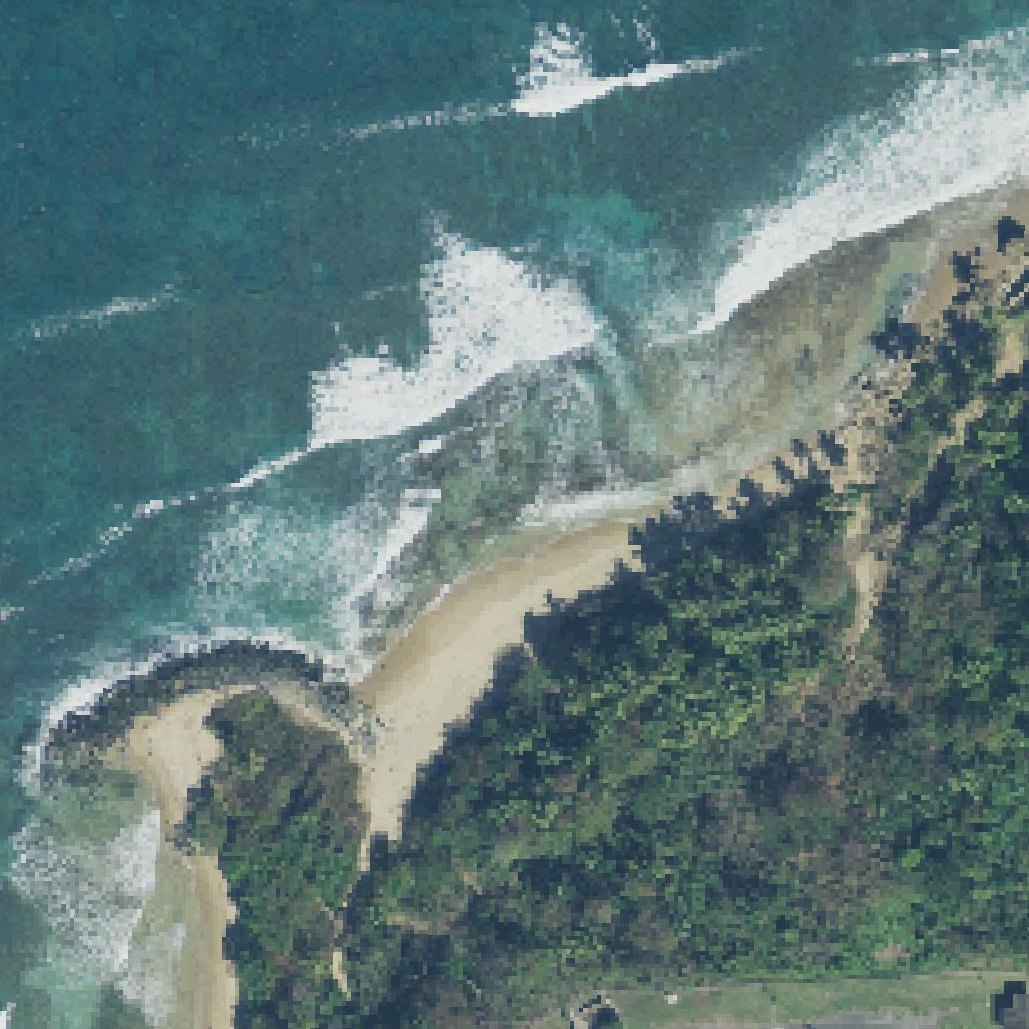 Aerial map of Spanish Wall Beach