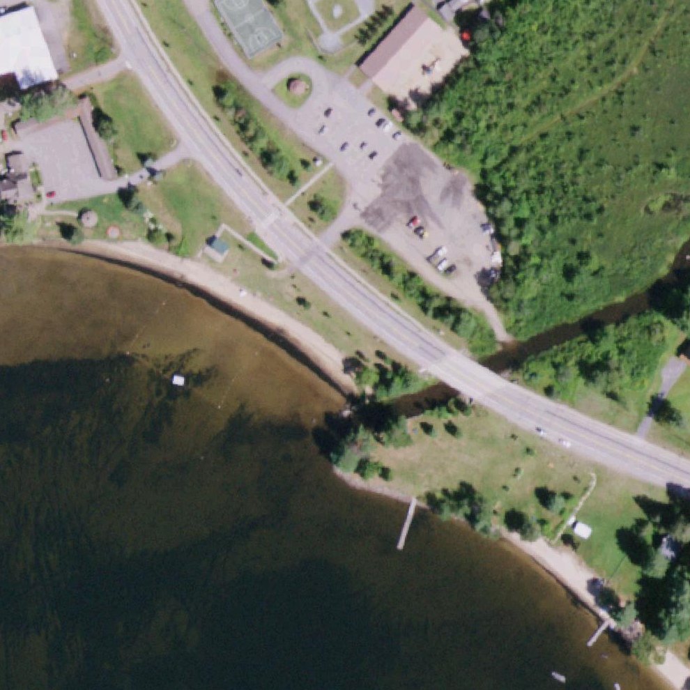 Aerial map of Speculator Public Beach