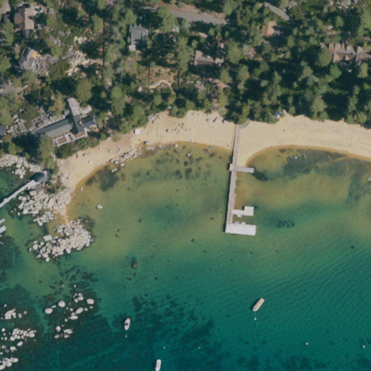 Aerial map of Speedboat Beach