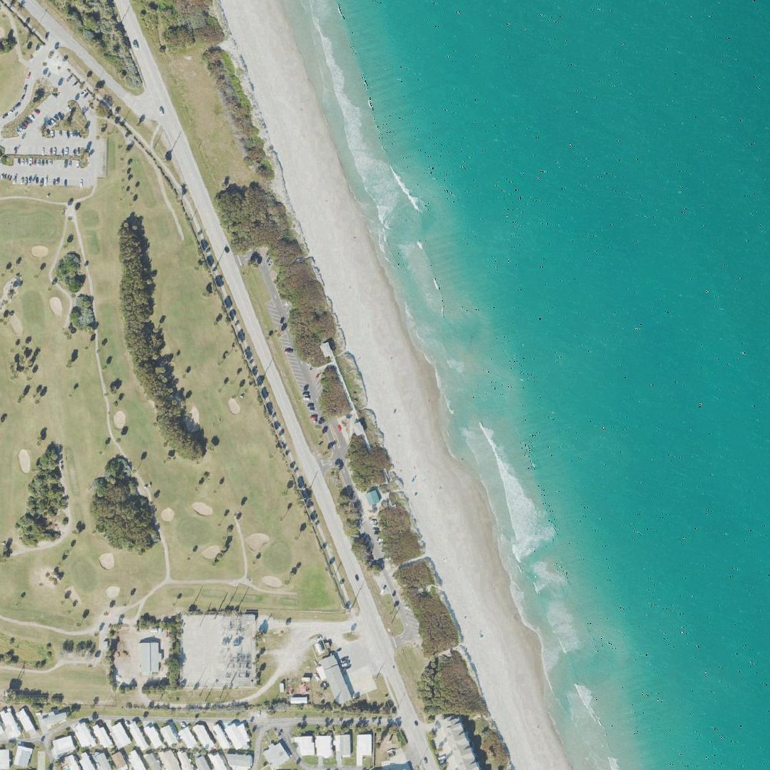 Aerial map of Spessard Holland South Beach Park
