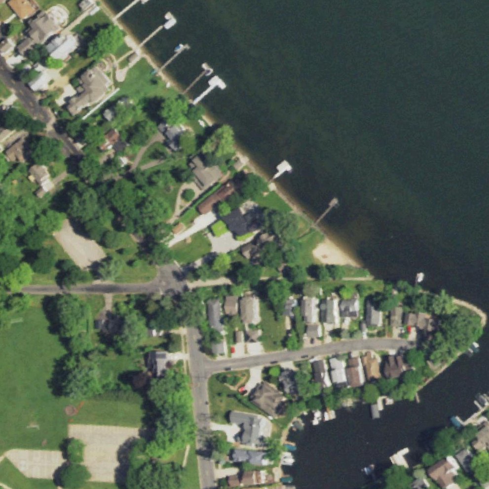 Aerial map of Spring Harbor Beach