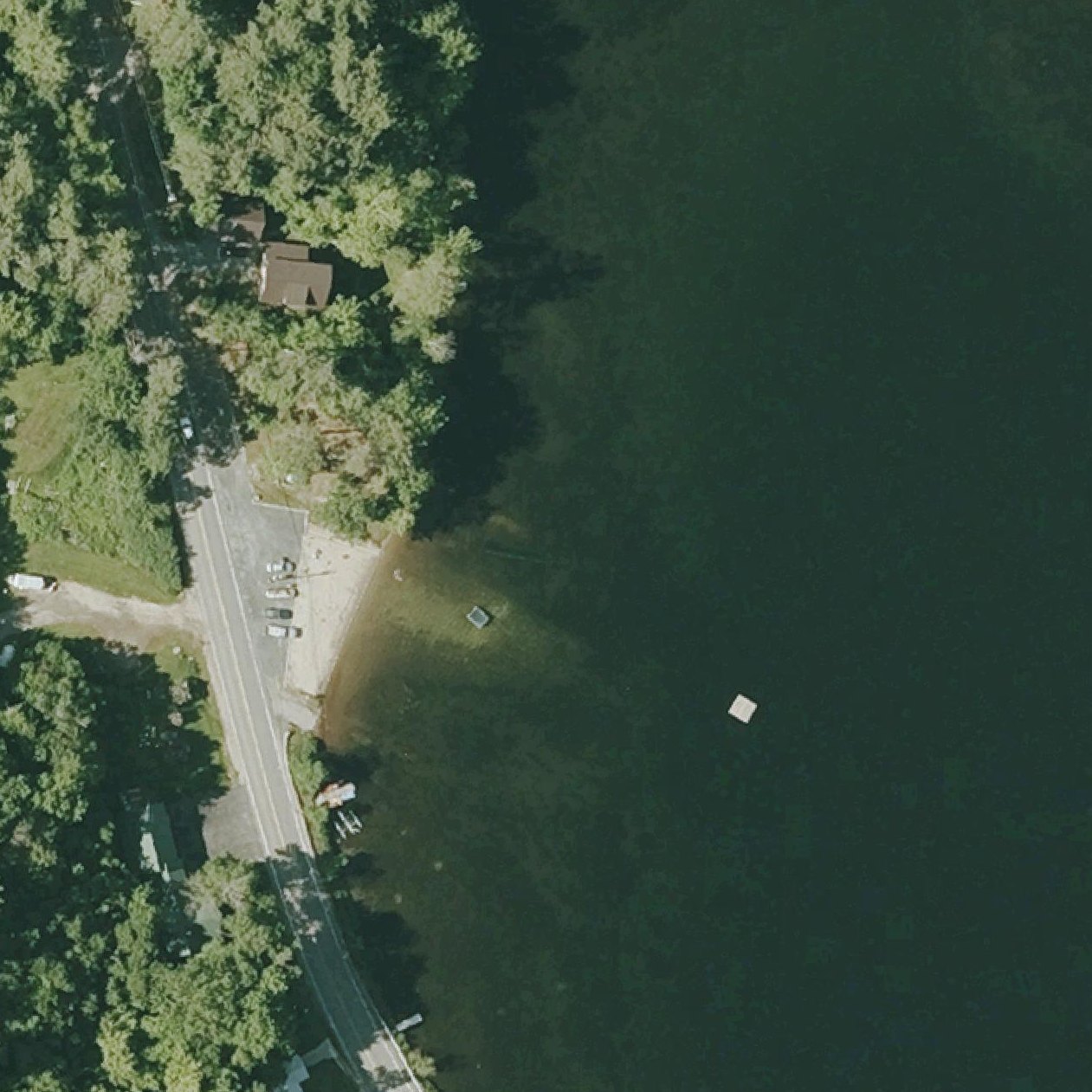 Aerial map of Springfield Town Beach