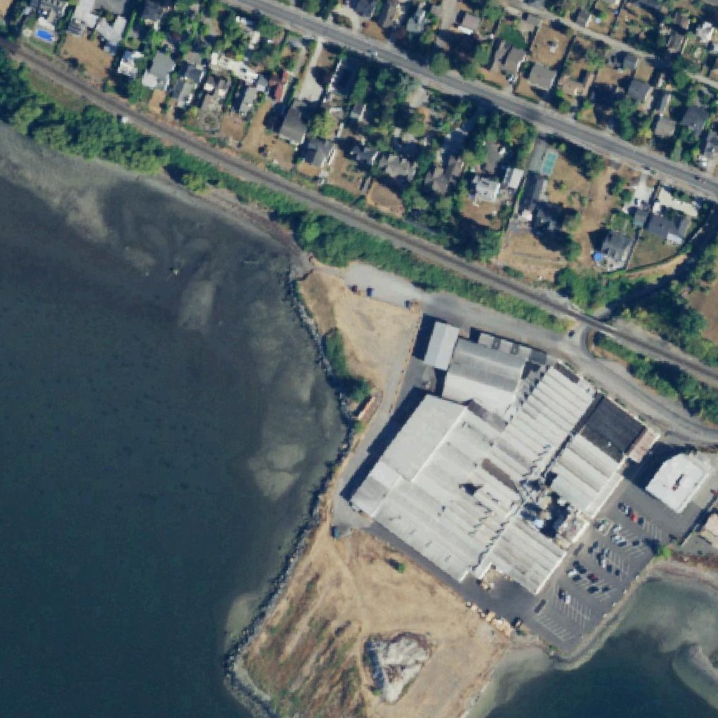Aerial map of Squalicum Beach