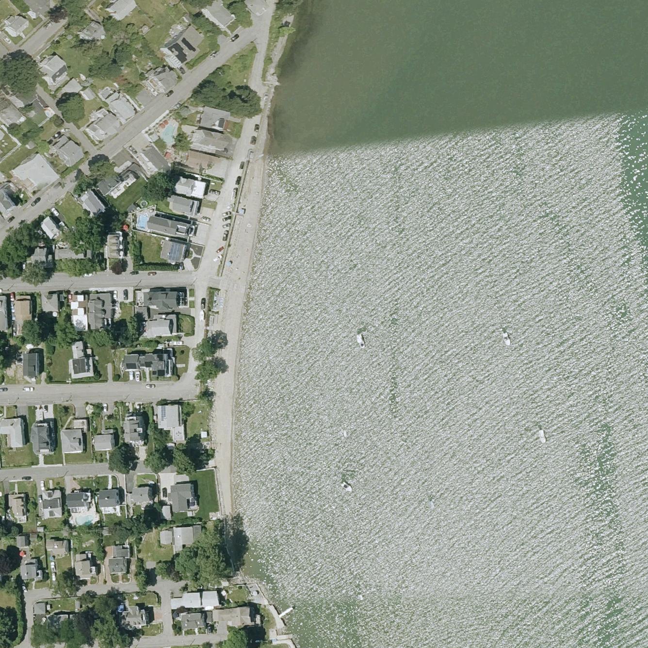 Aerial map of Squantum Orchard Beach