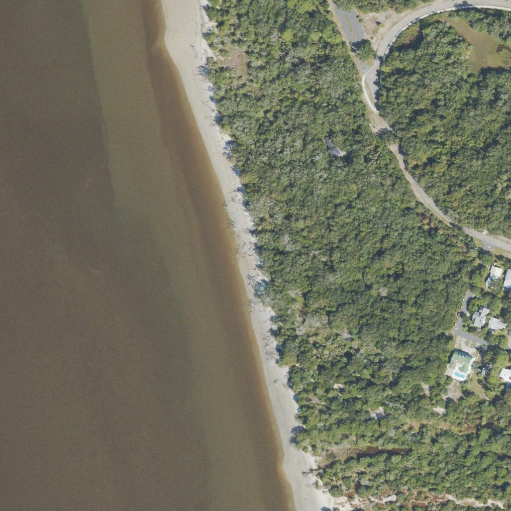 Aerial map of St. Andrew's Beach