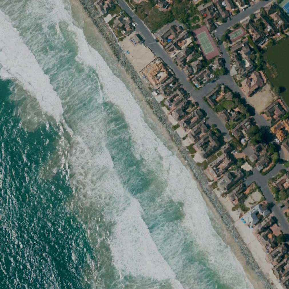 Aerial map of St Malo Beach