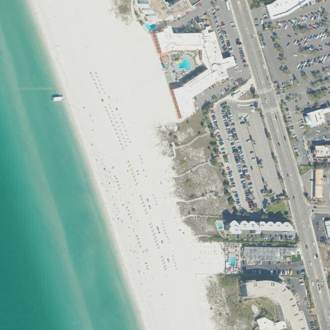 Aerial map of St. Pete Beach Access