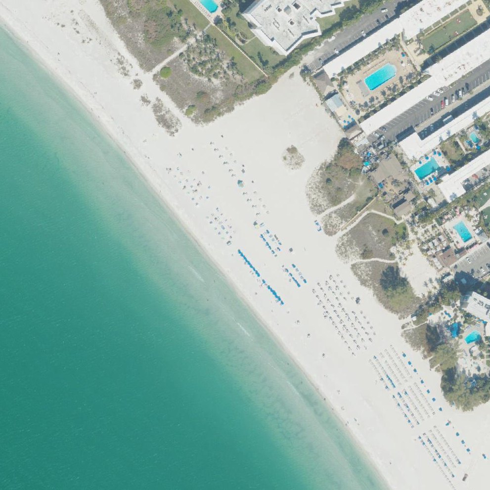 Aerial map of St. Pete Beach