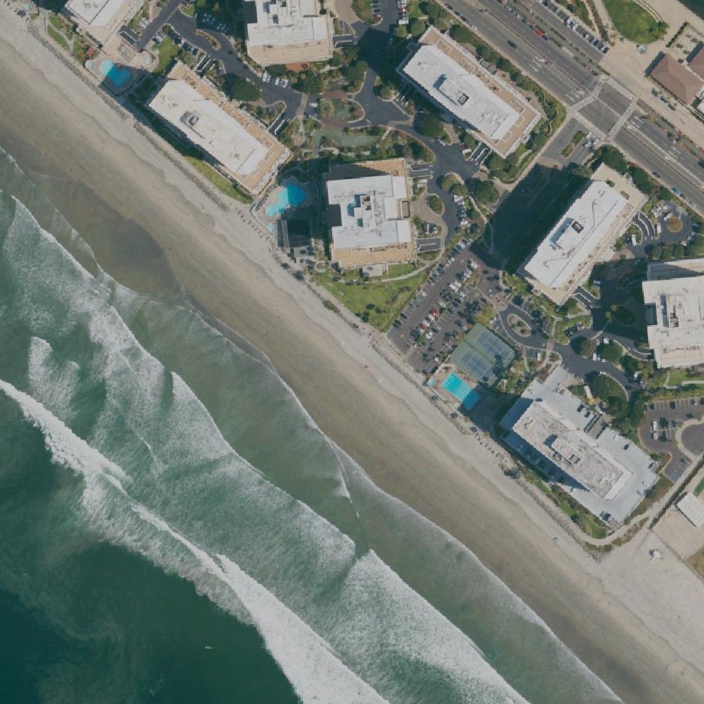 Aerial map of Stan's Beach