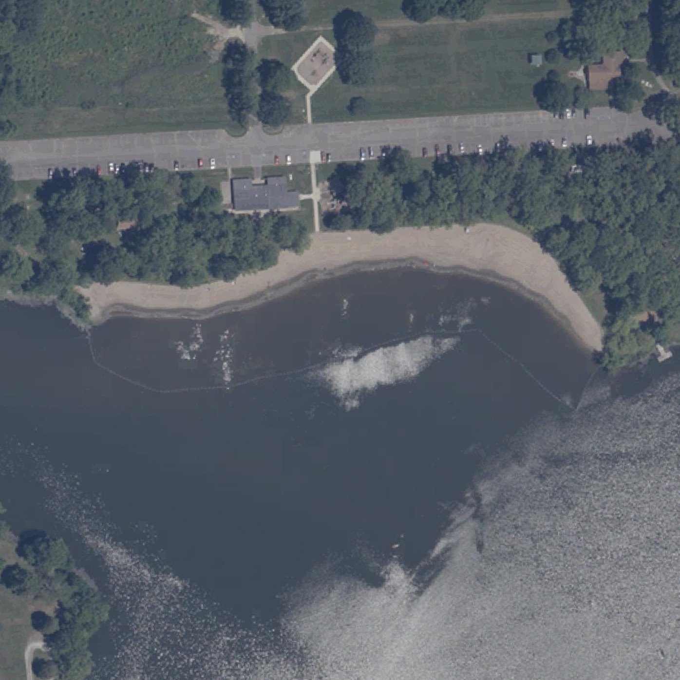 Aerial map of Starve Hollow State Beach