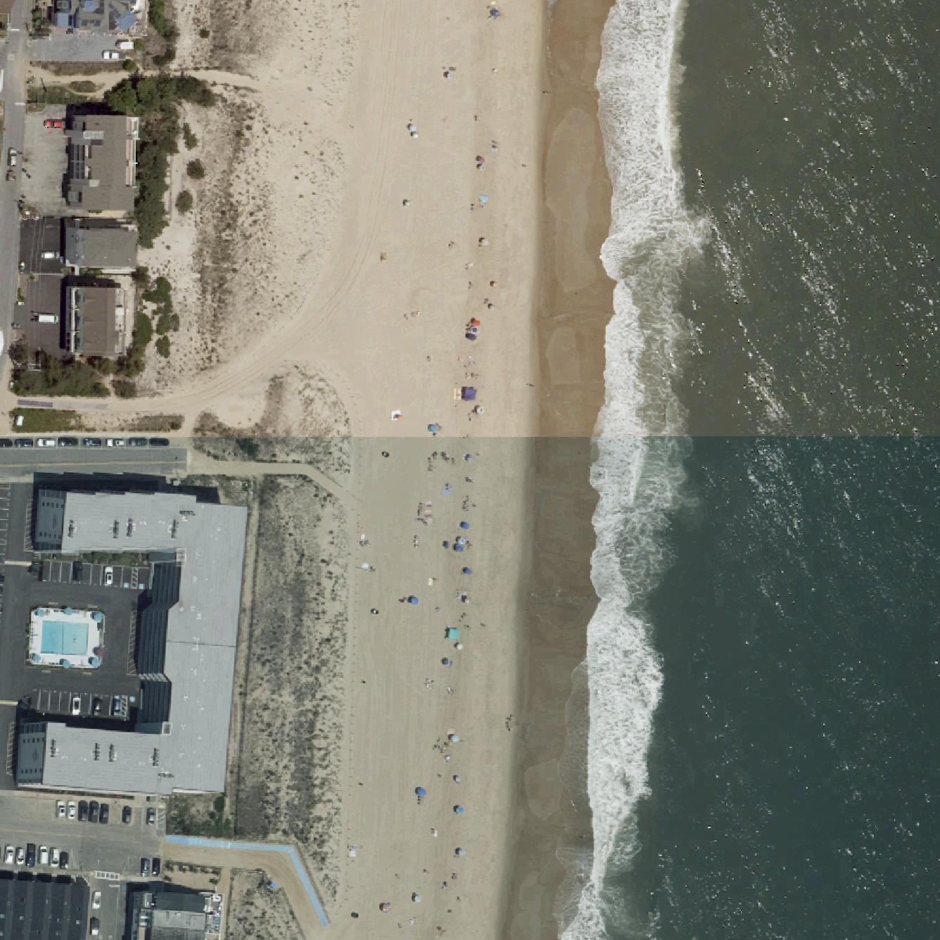 Aerial map of State Line Beach