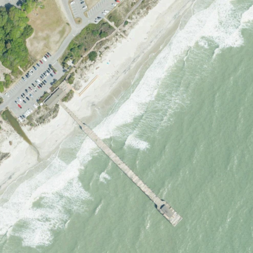 Aerial map of State Park Beach