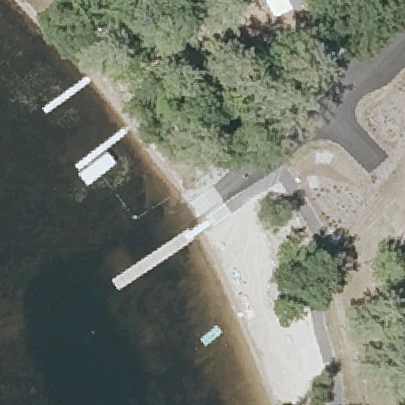 Aerial map of States Landing Beach