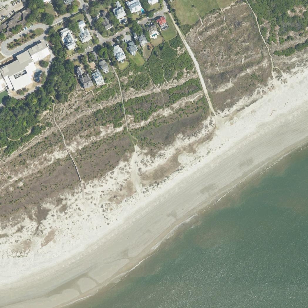 Aerial map of Station 21 - Public Beach Access, Sullivan's Island