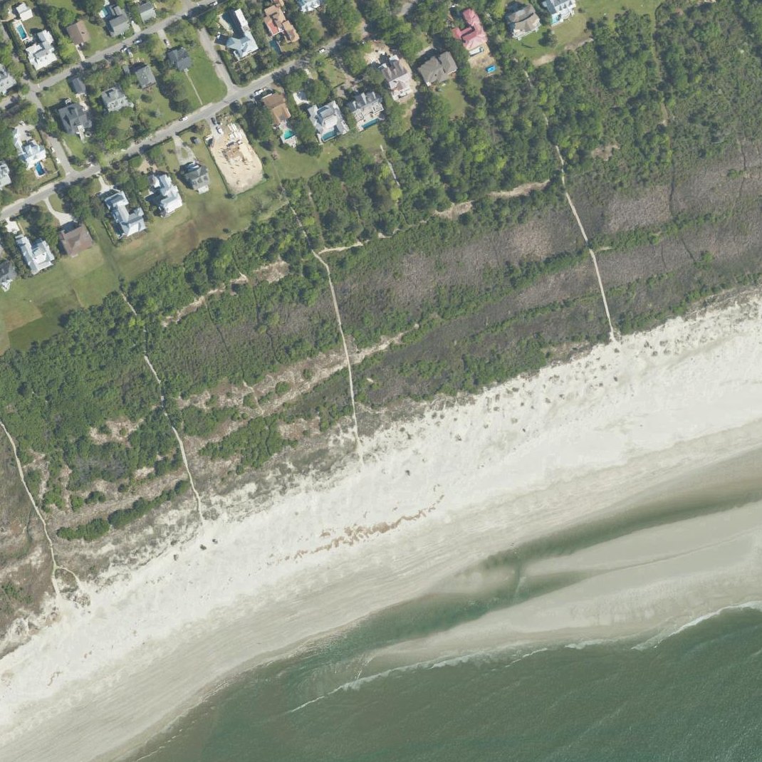 Aerial map of Station 24 - Public Beach Access