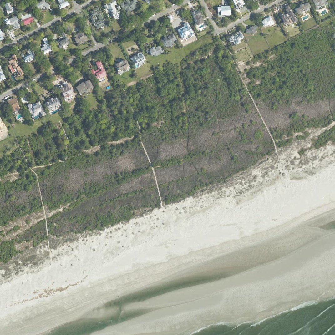 Aerial map of Station 25 - Public Beach Access