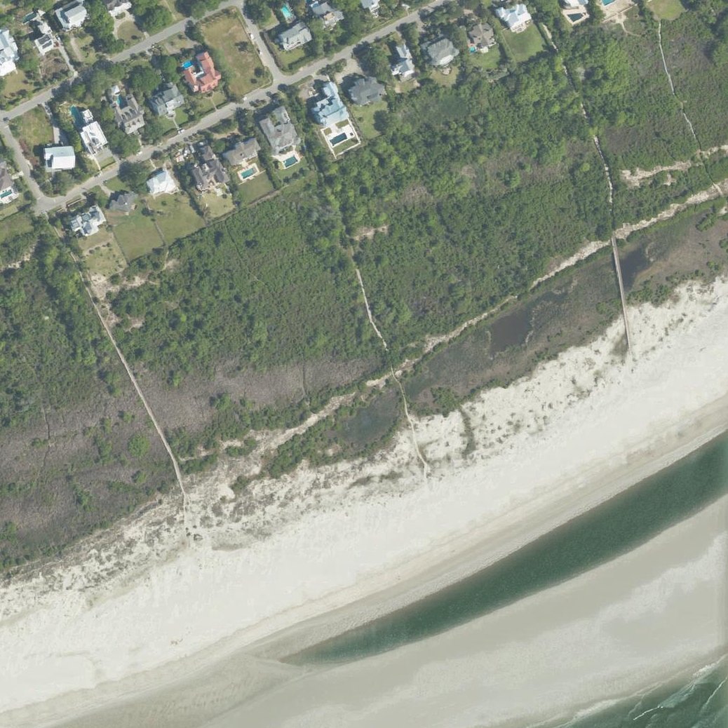Aerial map of Station 26 1/2 - Public Beach Access