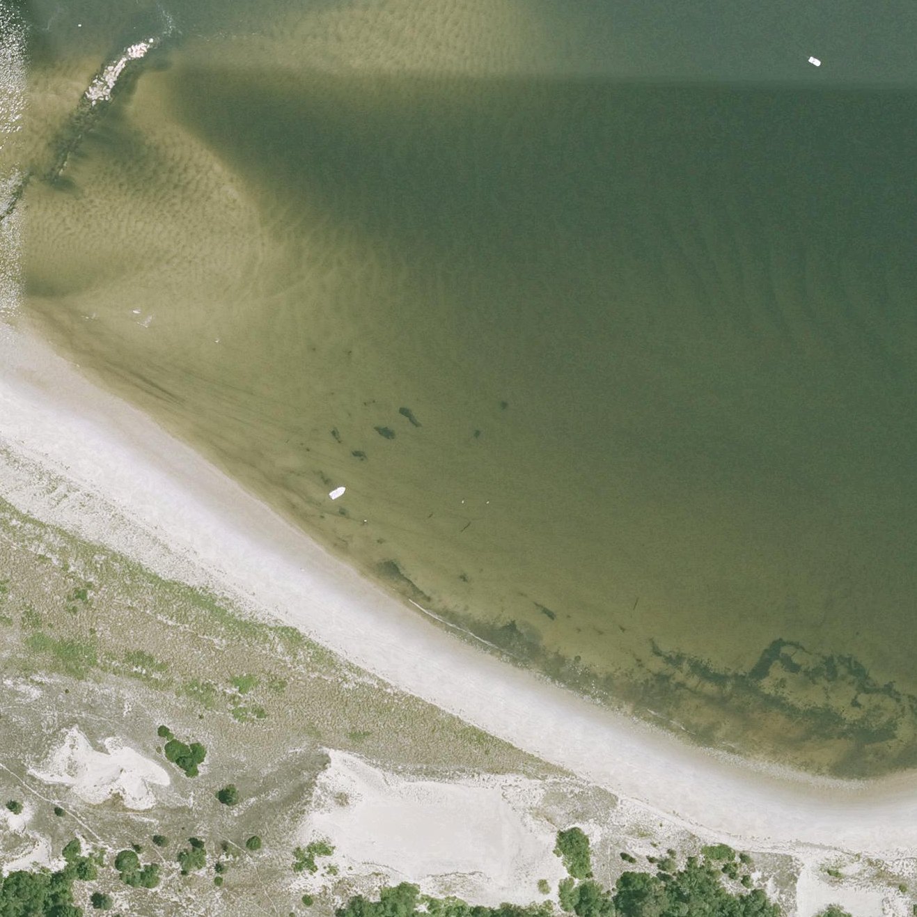 Aerial map of Steep Hill Beach