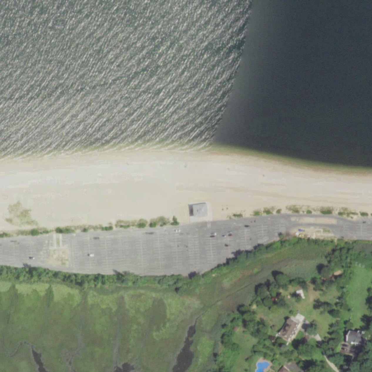 Aerial map of Stehli Beach