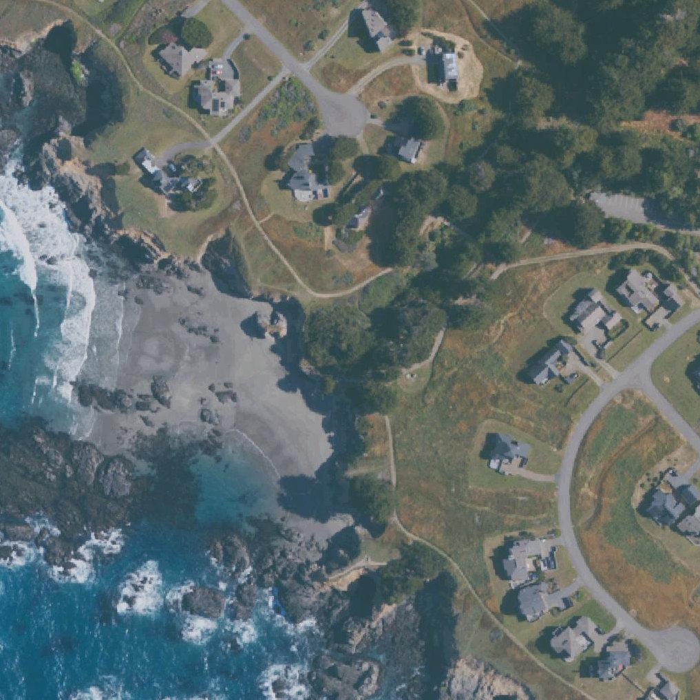 Aerial map of Stengel Beach