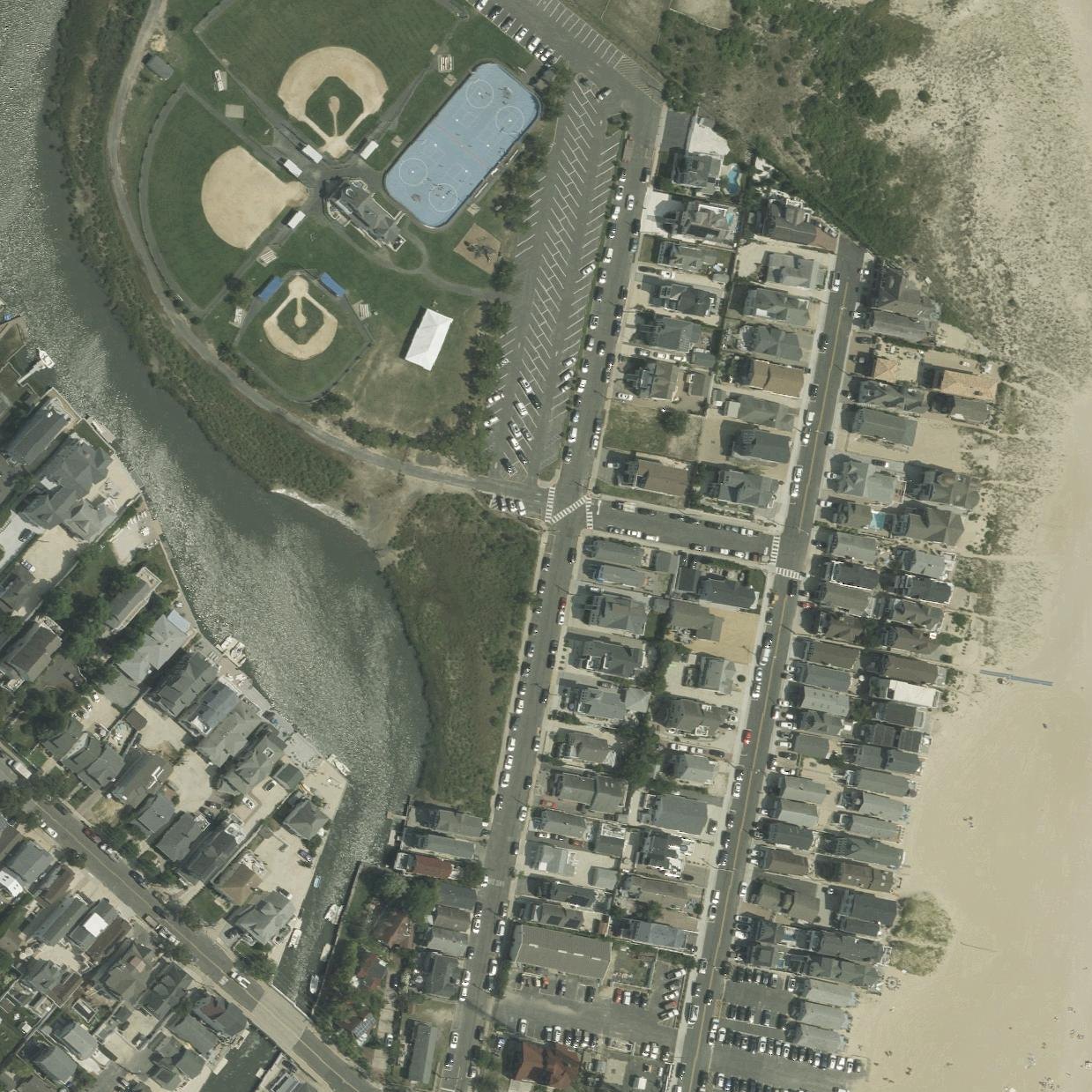Aerial map of Stockton Beach Park
