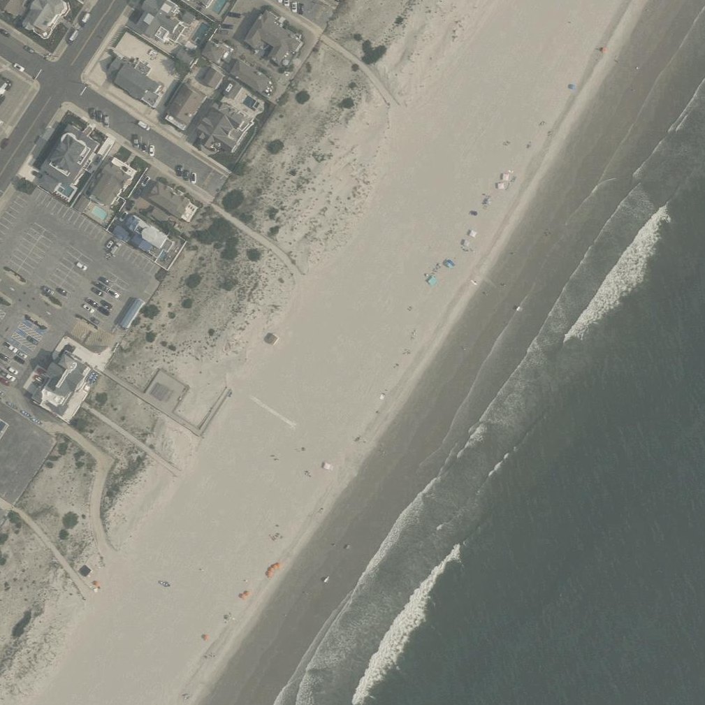 Aerial map of Stone Harbor Beach