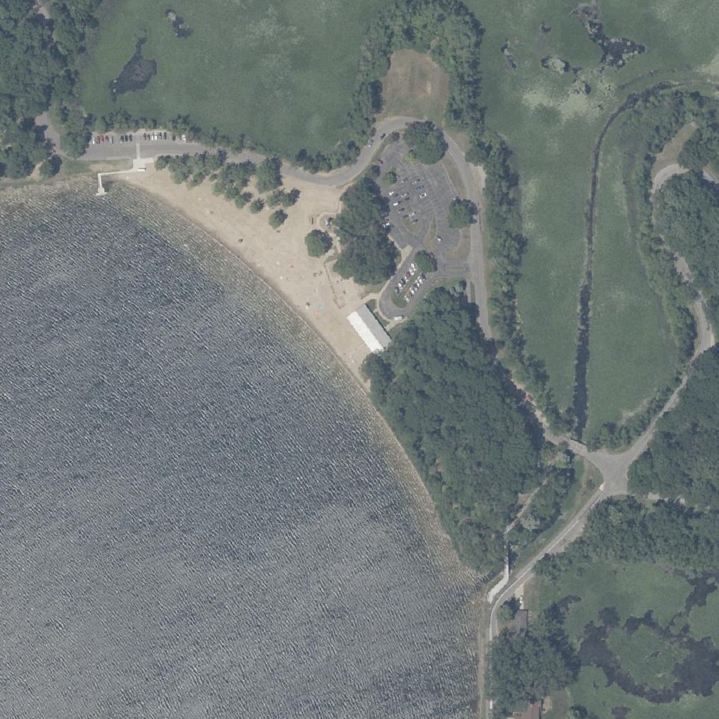 Aerial map of Stone Lake Beach
