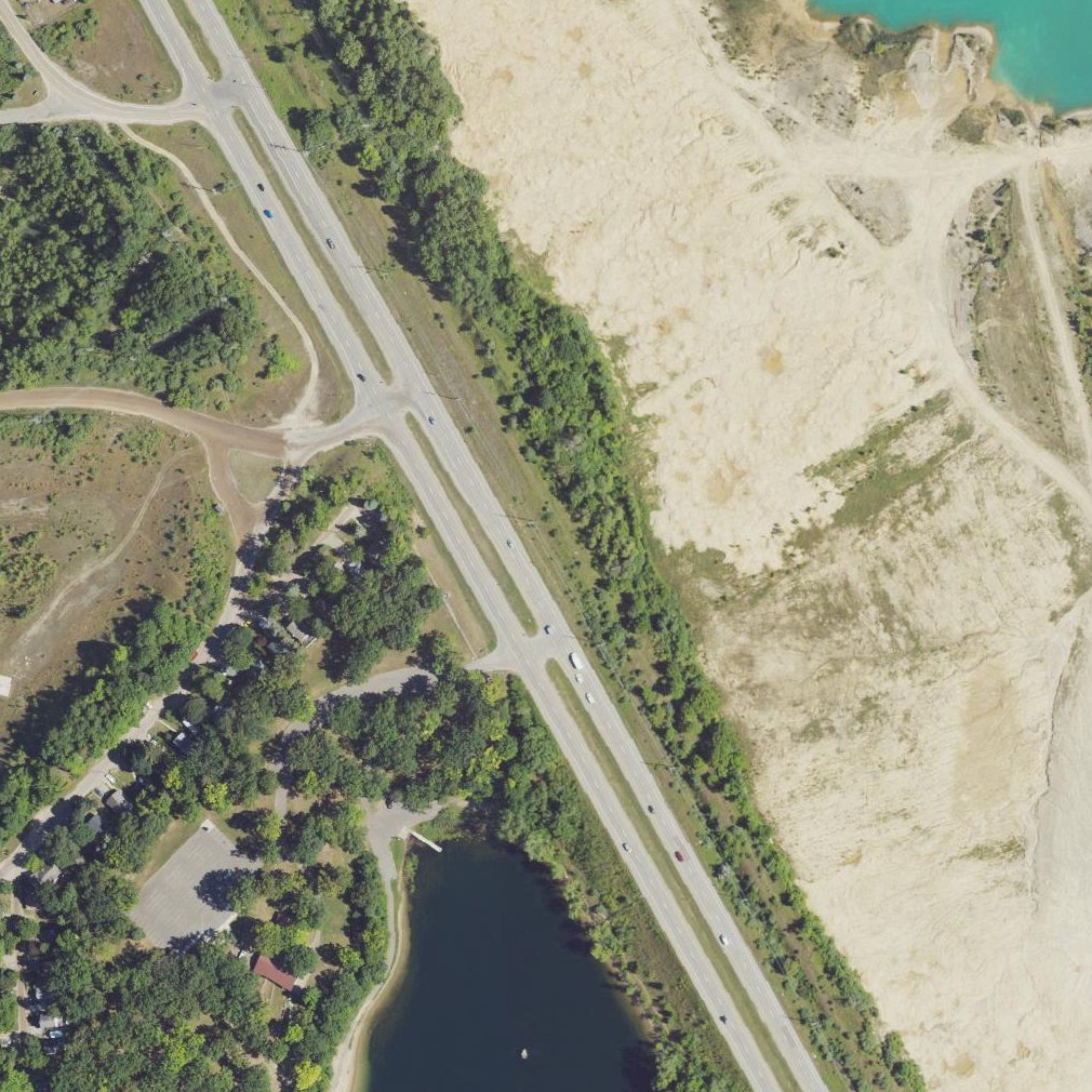 Aerial map of Stony Lake Beach