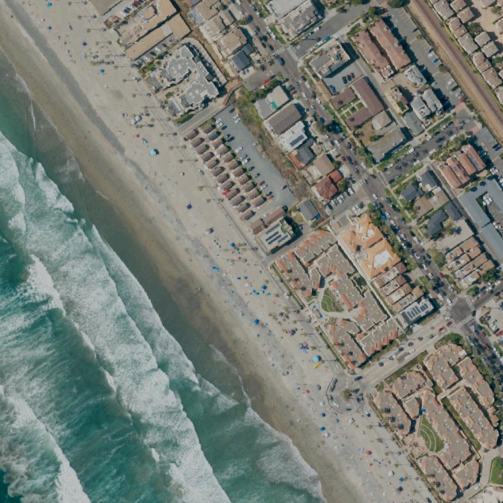 Aerial map of Strand Beach