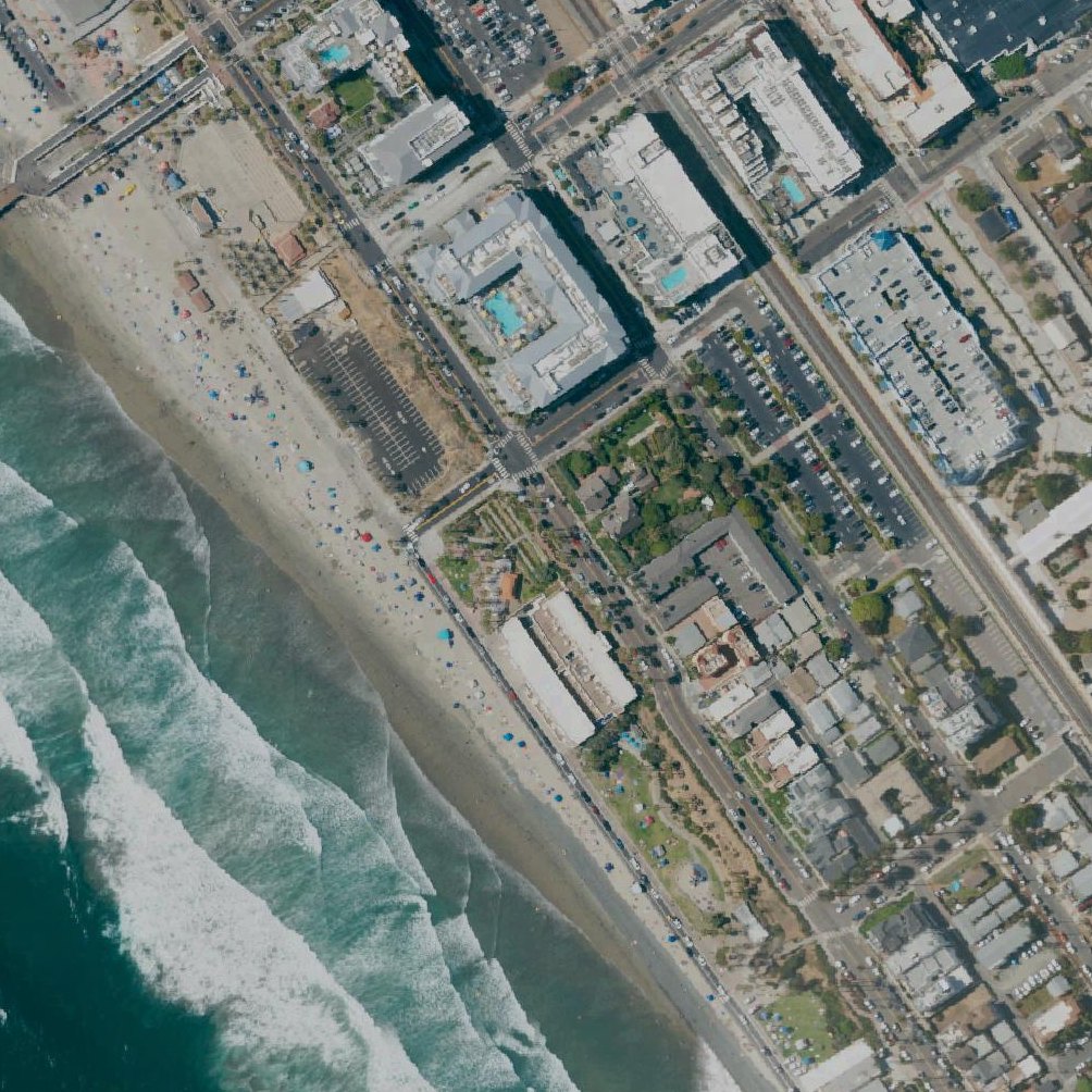 Aerial map of Strand Beach Park