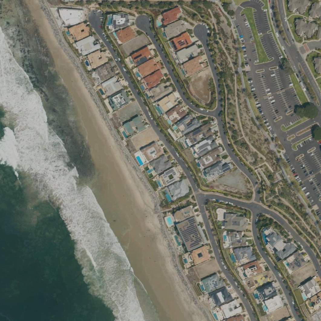 Aerial map of Strand Vista Park