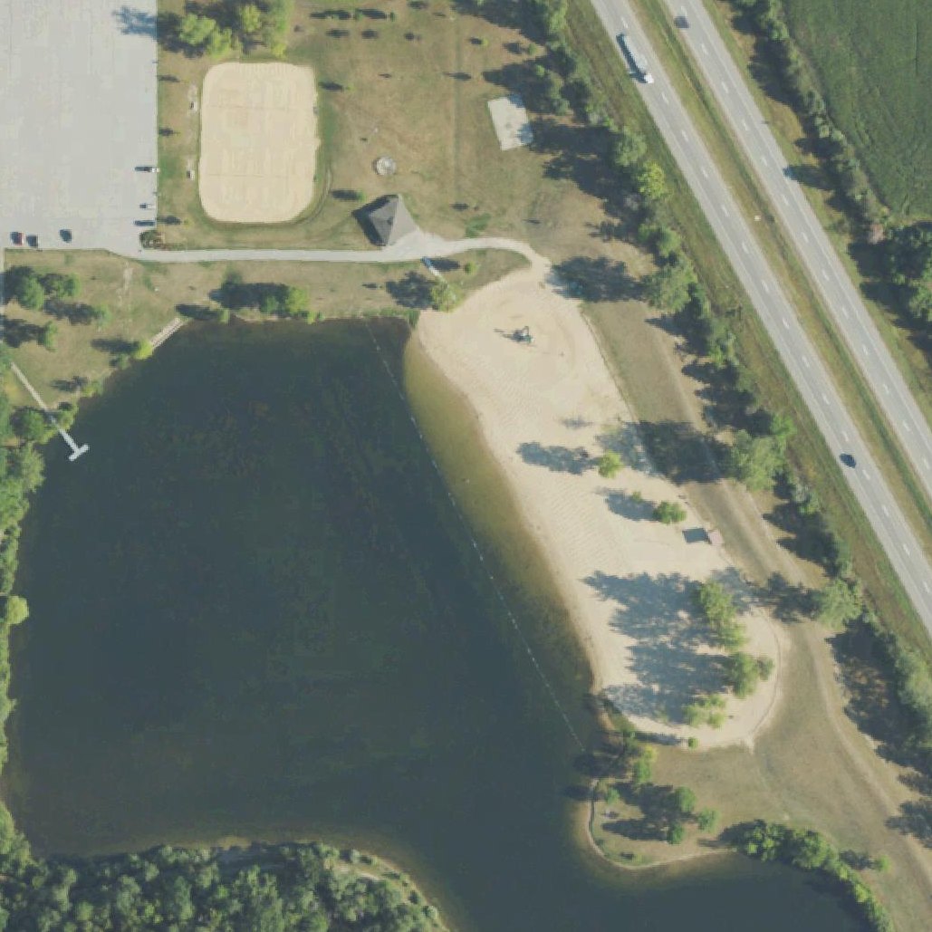 Aerial map of Stratford Beach