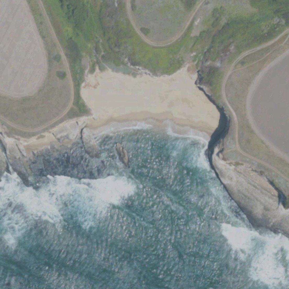 Aerial map of Strawberry Beach