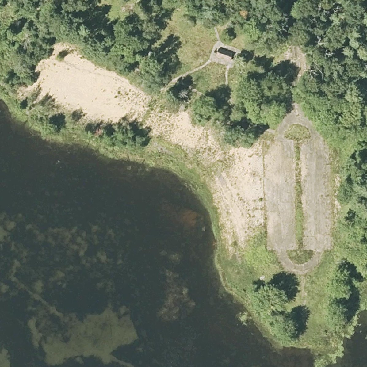 Aerial map of Streeter Beach