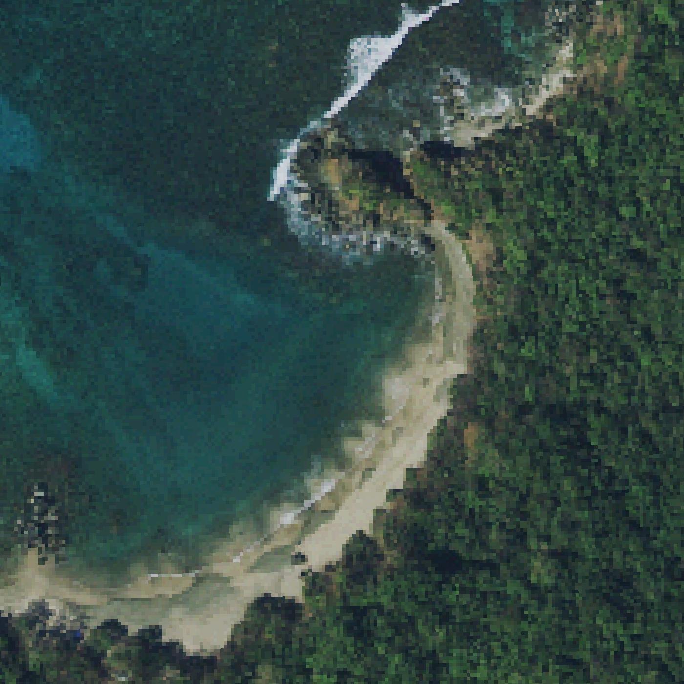 Aerial map of Stumpy Bay Beach