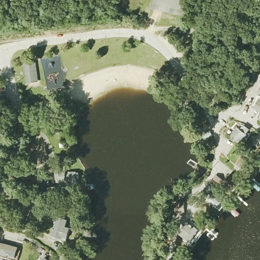 Aerial map of Sturbridge Town Beach